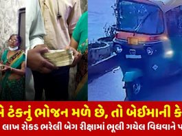 2 lakh bag full of cash returned to the forgotten widow in the rickshaw - Trishul News Gujarati