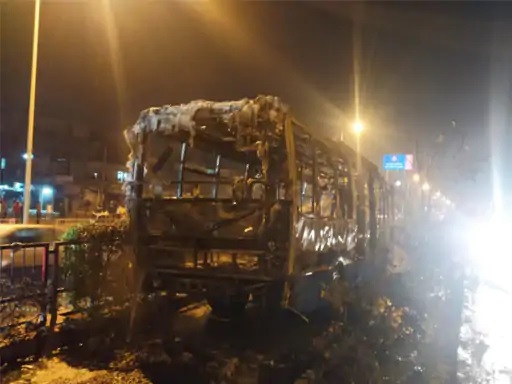 hit by pedestrians in surat people set it on fire 6 arsonists identified 33 - Trishul News Gujarati sarthana, surat
