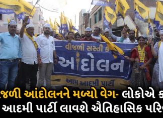 free electricity movement people said that aam aadmi party will bring change in gujarat trishulnews - Trishul News Gujarati