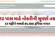 jobs in the indian army rs salary up to 81100 1 - Trishul News Gujarati Gandhinagar, Kolwada, murder