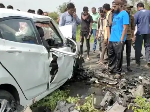 5 killed in an accident near hansot in bharuch %E0%AB%A9
