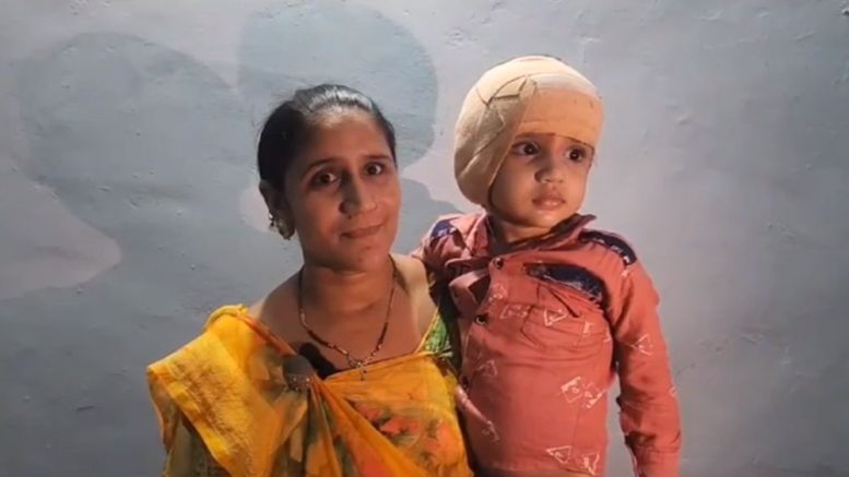 3 year old rajveer became hearing after undergoing implant surgery